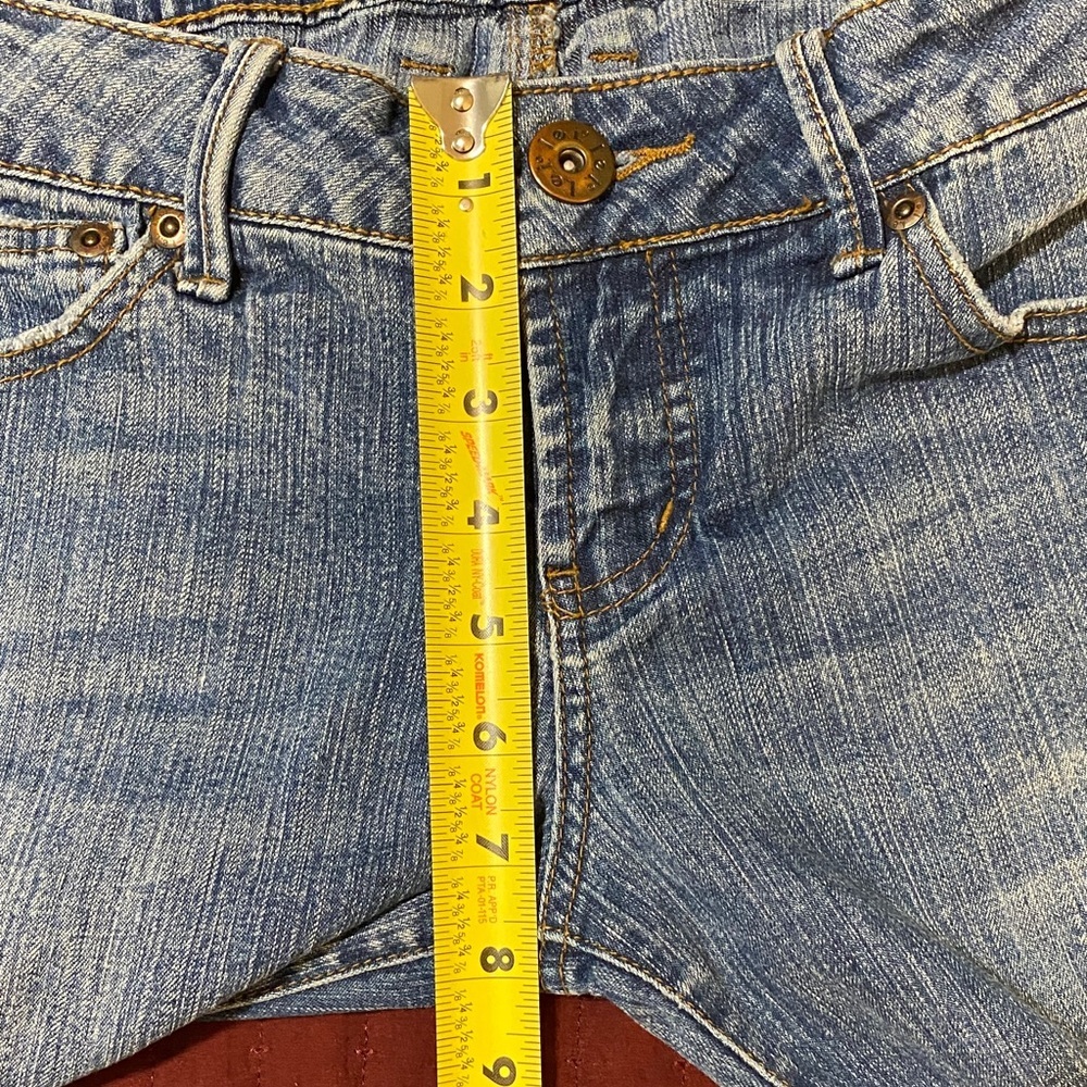 L.e.i. Ashley Ultra Lowrise Women's Light Blue Denim Jeans Size Junior 9 - Picture 15 of 16